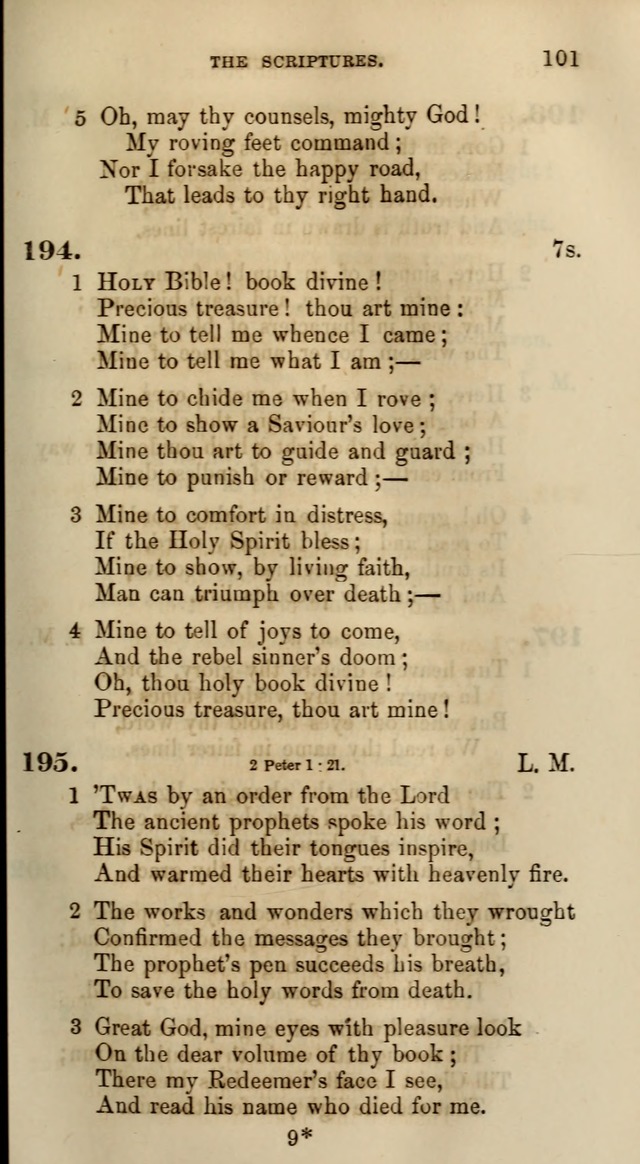 Songs for the Sanctuary; or, Psalms and Hymns for Christian Worship (Words only) page 101