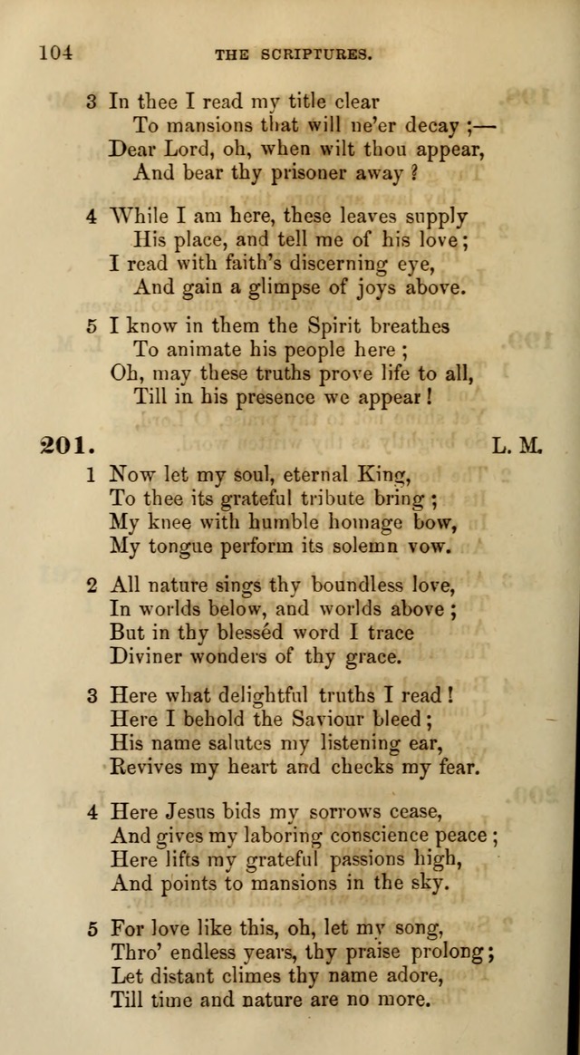 Songs for the Sanctuary; or, Psalms and Hymns for Christian Worship (Words only) page 104