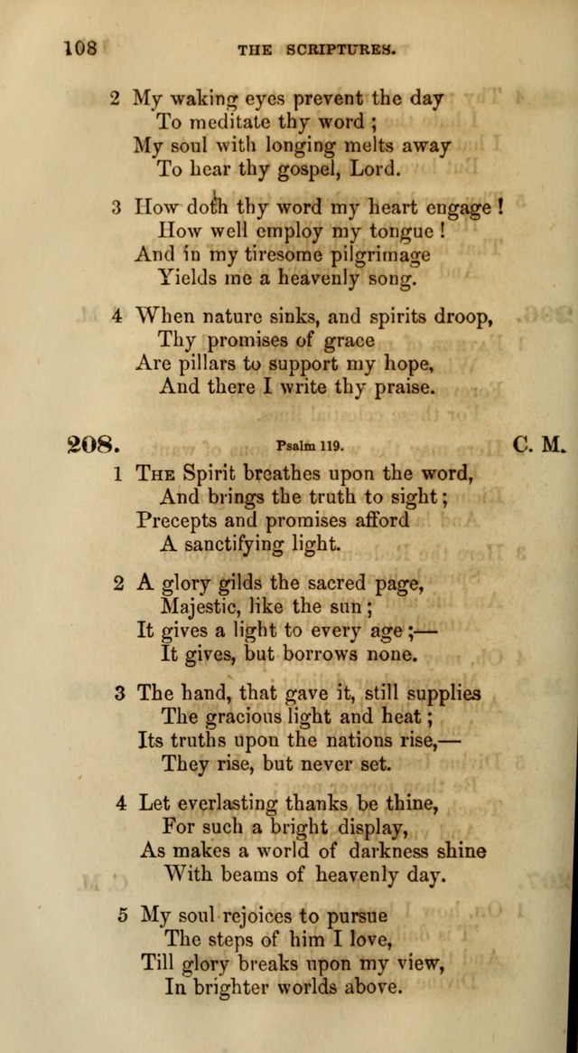 Songs for the Sanctuary; or, Psalms and Hymns for Christian Worship (Words only) page 108