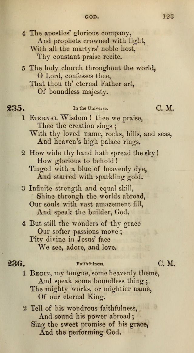 Songs for the Sanctuary; or, Psalms and Hymns for Christian Worship (Words only) page 123