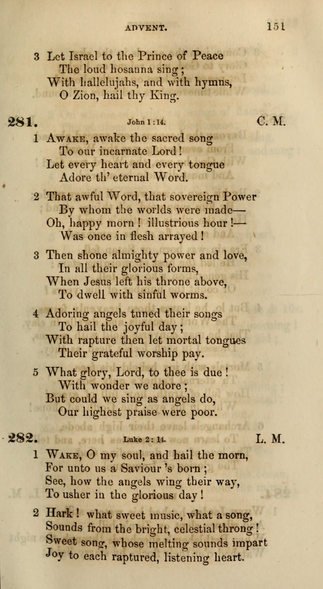 Songs for the Sanctuary; or, Psalms and Hymns for Christian Worship (Words only) page 151