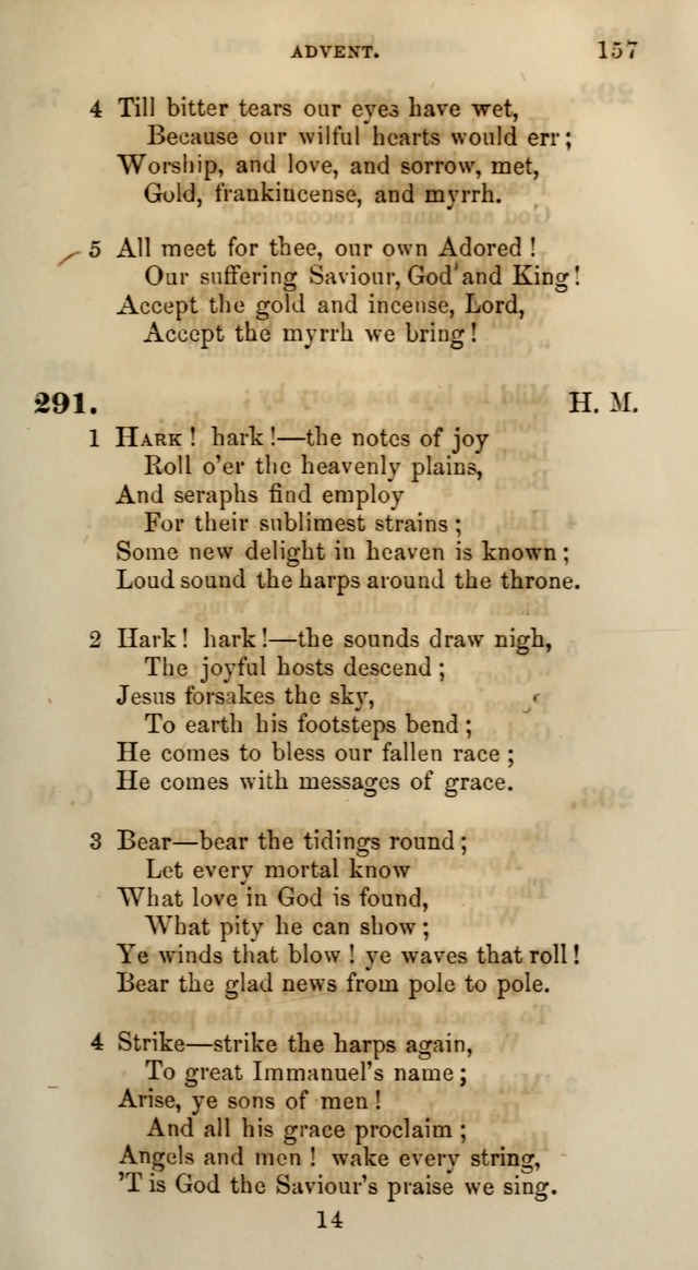 Songs for the Sanctuary; or, Psalms and Hymns for Christian Worship (Words only) page 157