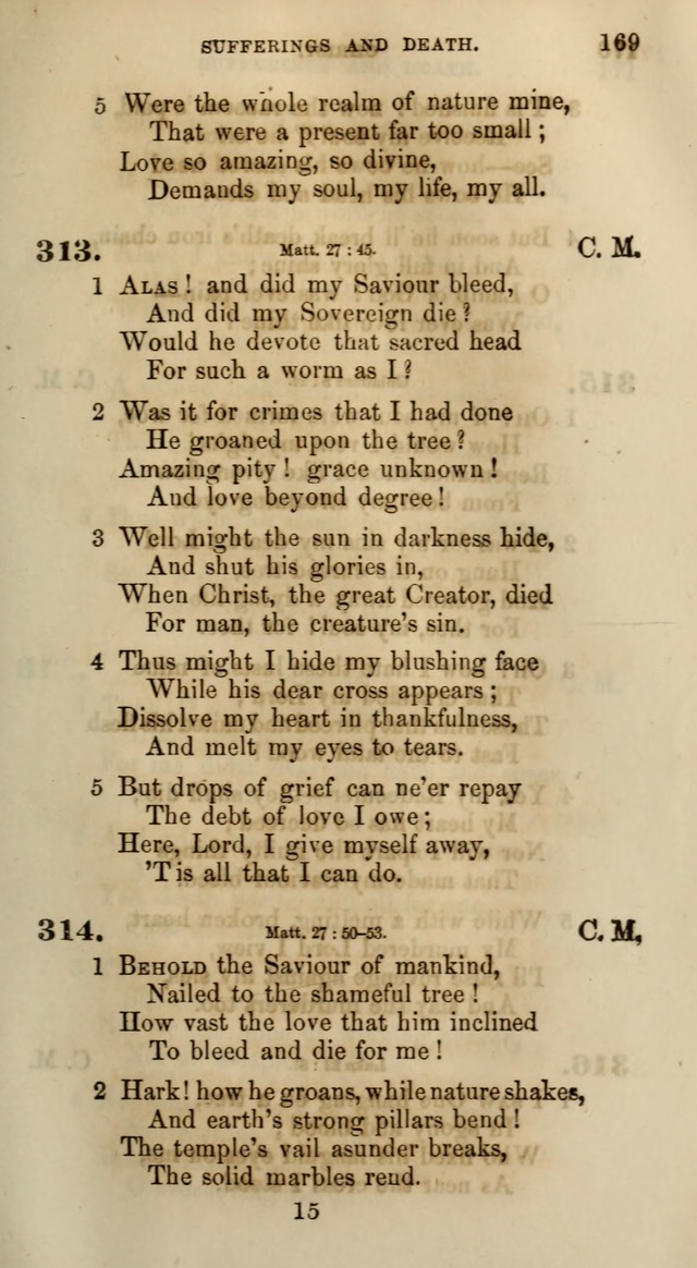 Songs for the Sanctuary; or, Psalms and Hymns for Christian Worship (Words only) page 169