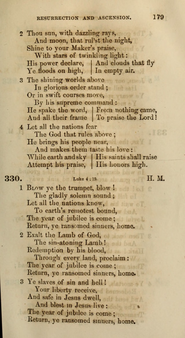 Songs for the Sanctuary; or, Psalms and Hymns for Christian Worship (Words only) page 179