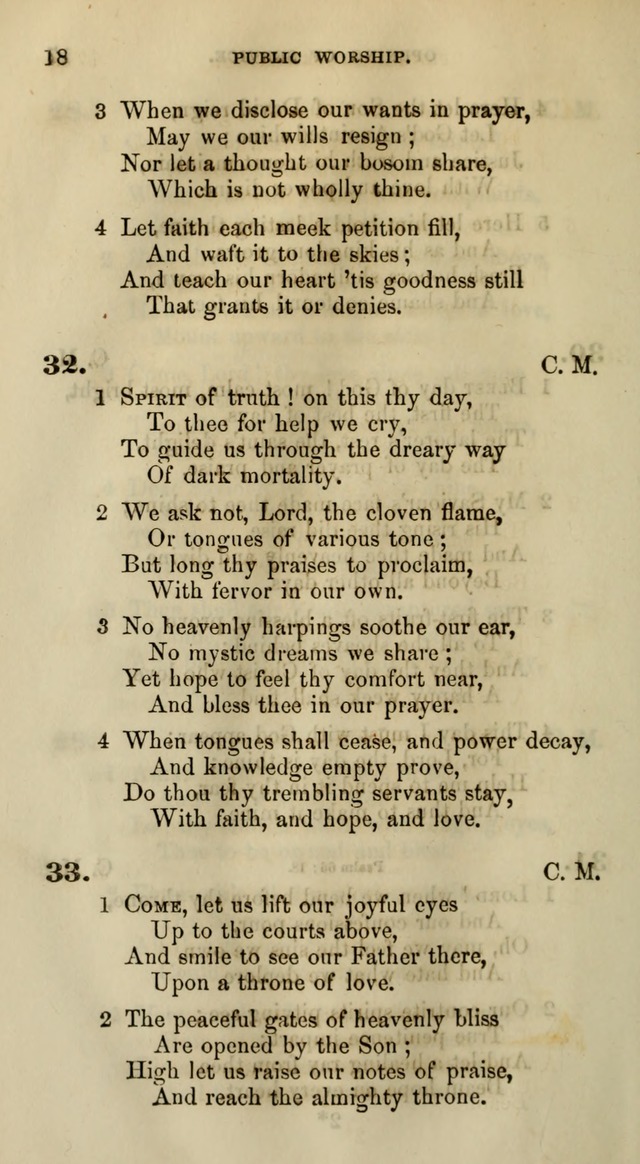 Songs for the Sanctuary; or, Psalms and Hymns for Christian Worship (Words only) page 18