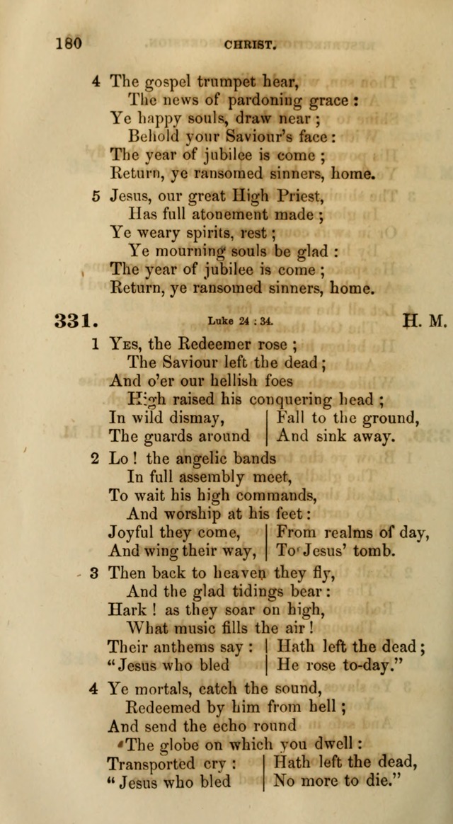 Songs for the Sanctuary; or, Psalms and Hymns for Christian Worship (Words only) page 180