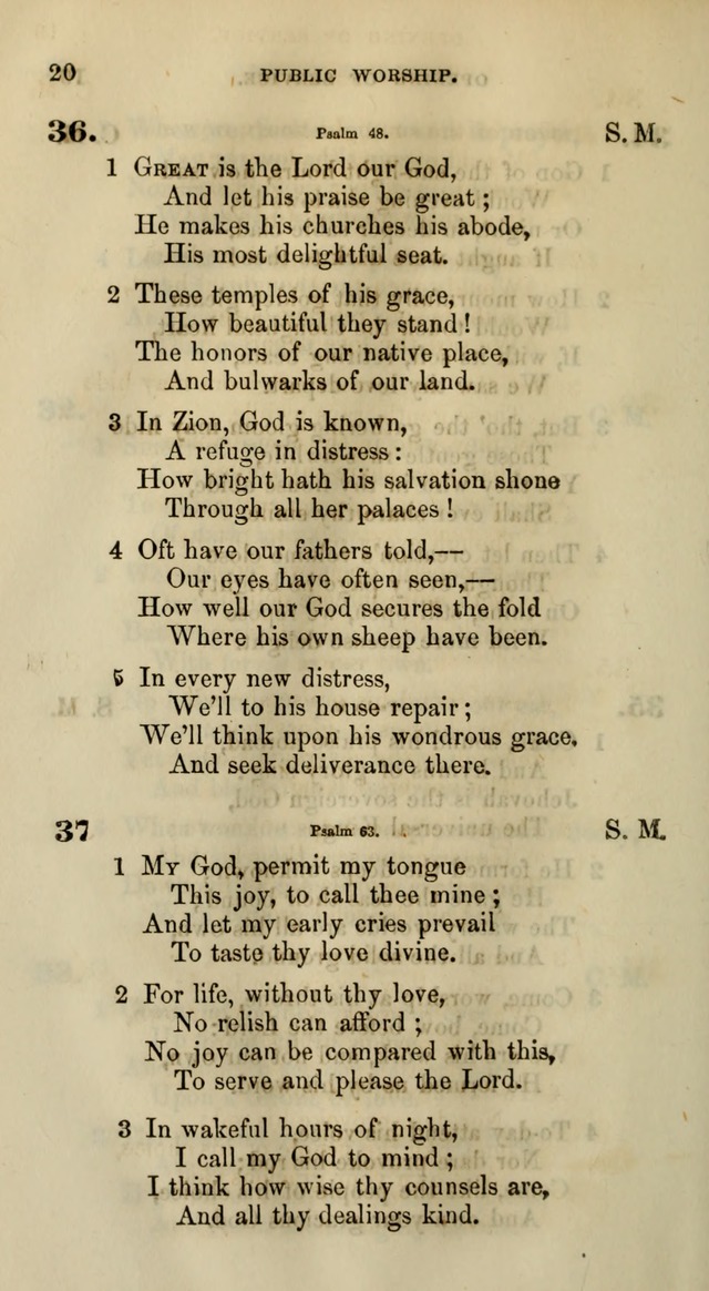 Songs for the Sanctuary; or, Psalms and Hymns for Christian Worship (Words only) page 20