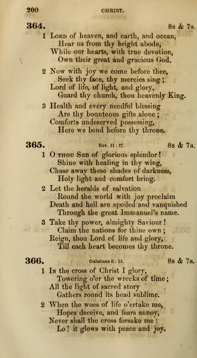 Songs for the Sanctuary; or, Psalms and Hymns for Christian Worship (Words only) page 200