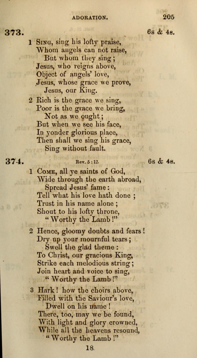 Songs for the Sanctuary; or, Psalms and Hymns for Christian Worship (Words only) page 205