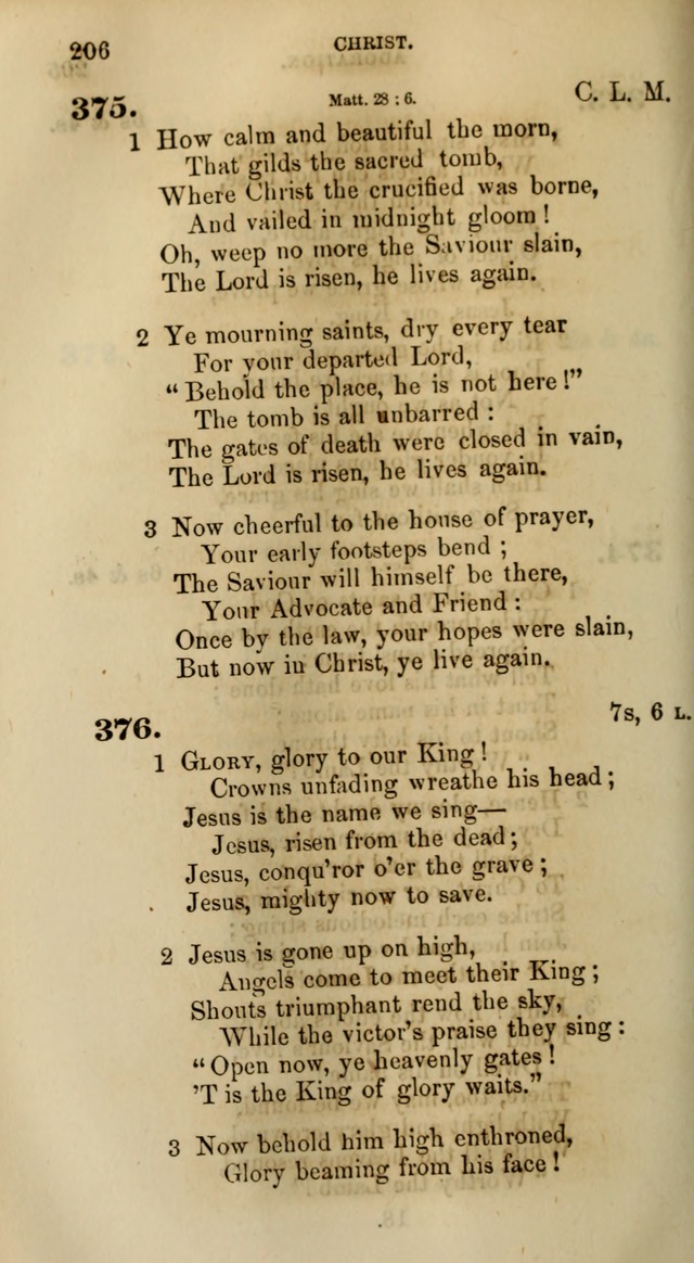 Songs for the Sanctuary; or, Psalms and Hymns for Christian Worship (Words only) page 206