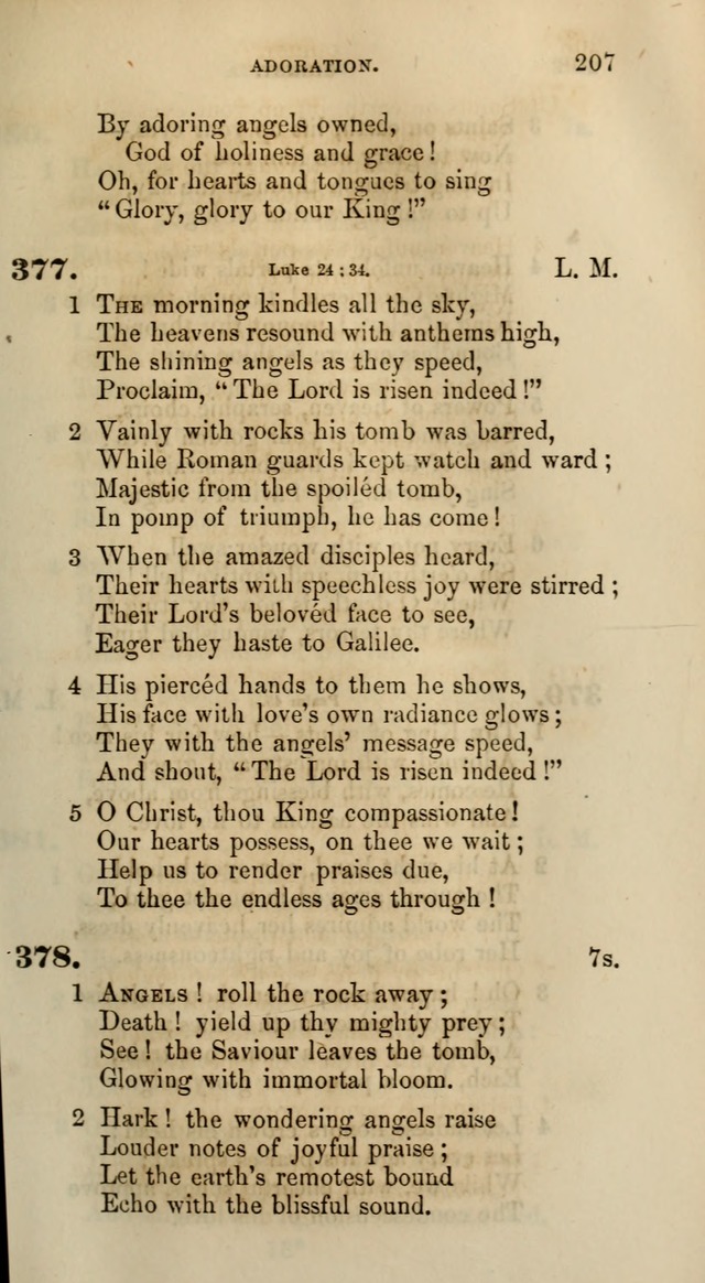 Songs for the Sanctuary; or, Psalms and Hymns for Christian Worship (Words only) page 207