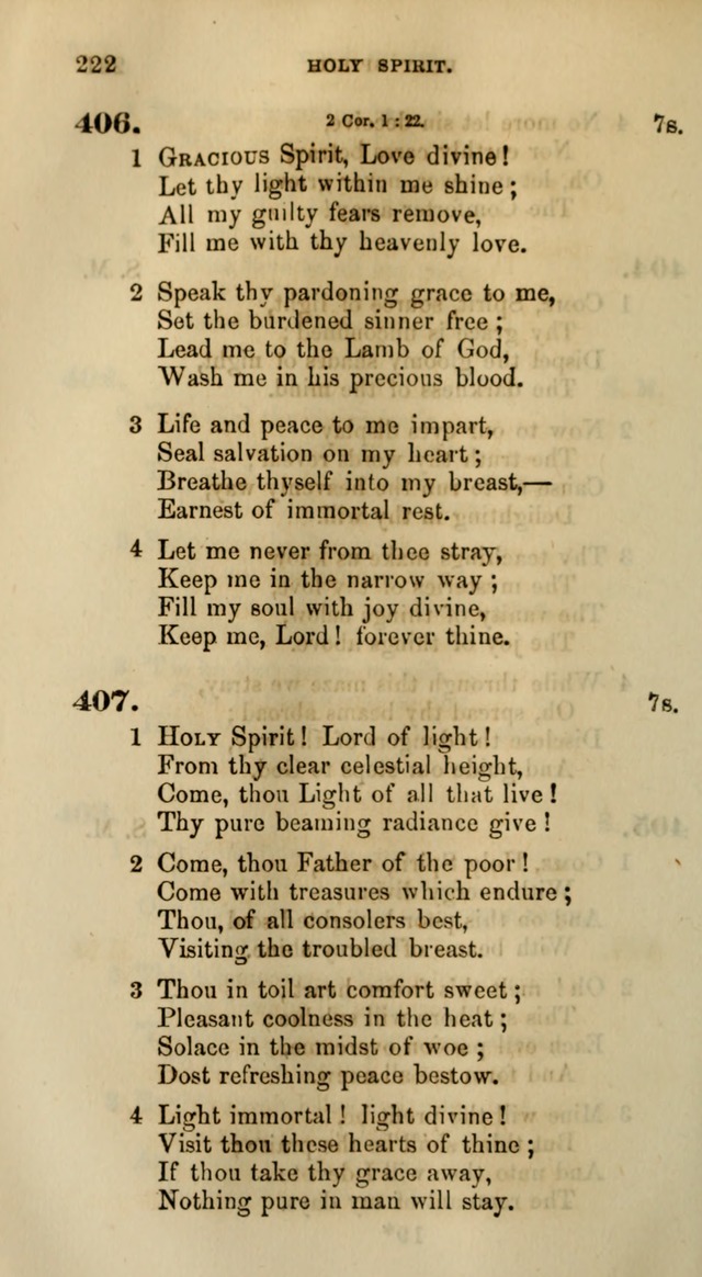 Songs for the Sanctuary; or, Psalms and Hymns for Christian Worship (Words only) page 222