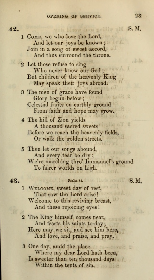 Songs for the Sanctuary; or, Psalms and Hymns for Christian Worship (Words only) page 23