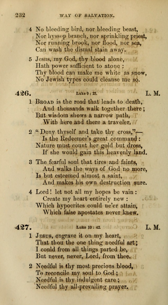 Songs for the Sanctuary; or, Psalms and Hymns for Christian Worship (Words only) page 232