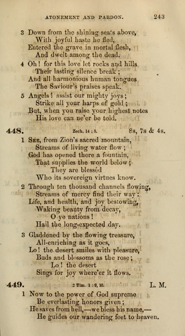 Songs for the Sanctuary; or, Psalms and Hymns for Christian Worship (Words only) page 243