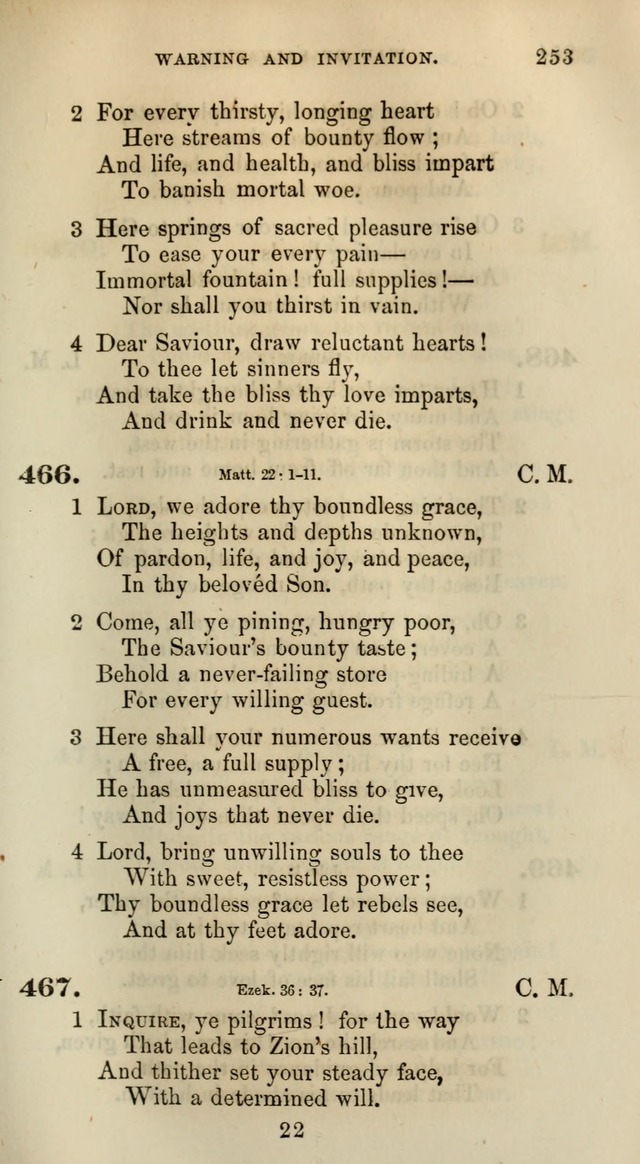 Songs for the Sanctuary; or, Psalms and Hymns for Christian Worship (Words only) page 253