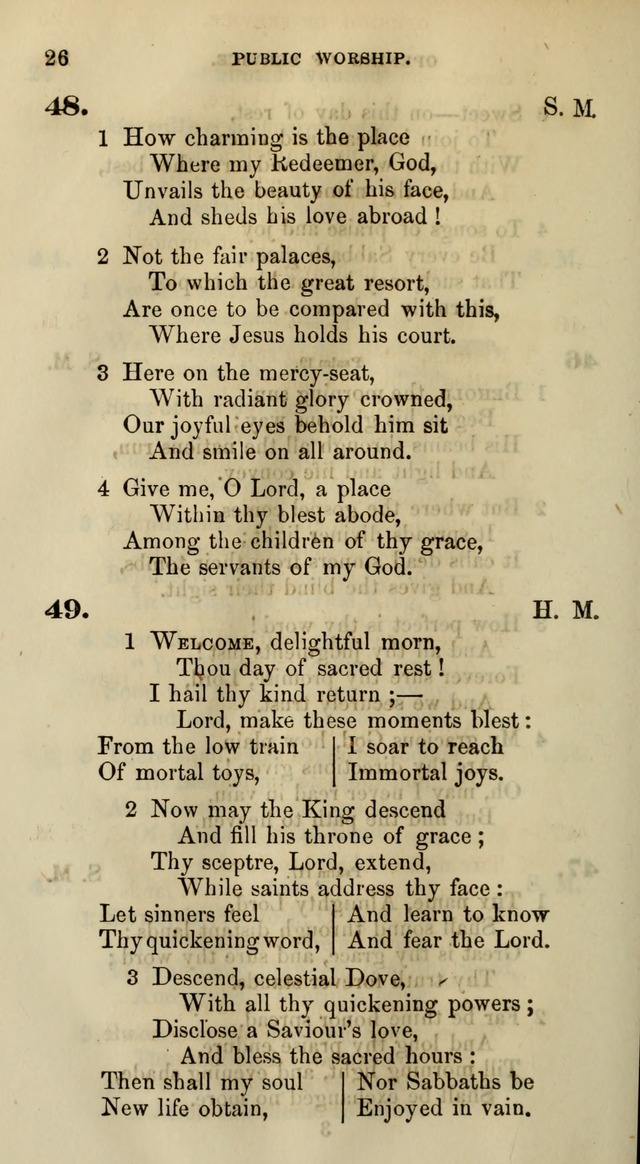 Songs for the Sanctuary; or, Psalms and Hymns for Christian Worship (Words only) page 26