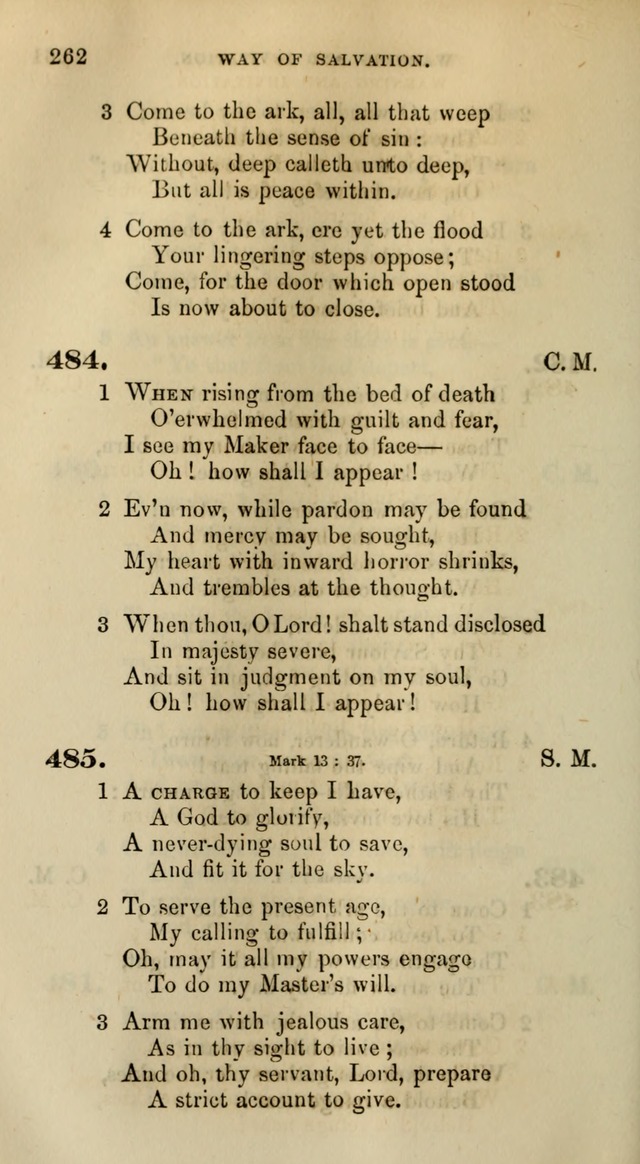 Songs for the Sanctuary; or, Psalms and Hymns for Christian Worship (Words only) page 262