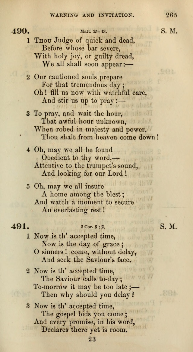 Songs for the Sanctuary; or, Psalms and Hymns for Christian Worship (Words only) page 265