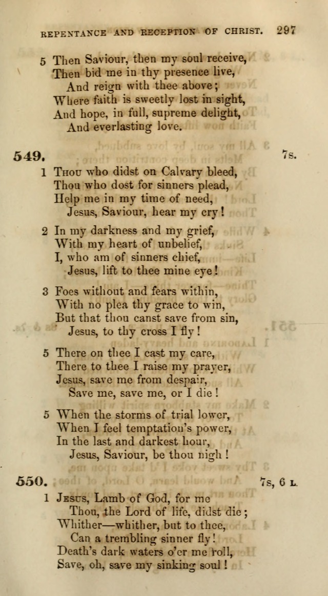 Songs for the Sanctuary; or, Psalms and Hymns for Christian Worship (Words only) page 297