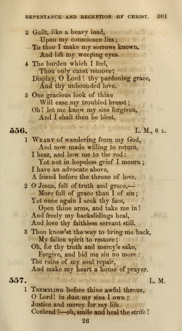 Songs for the Sanctuary; or, Psalms and Hymns for Christian Worship (Words only) page 301