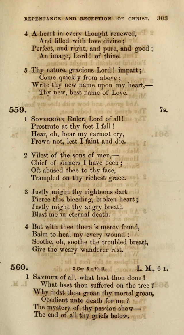 Songs for the Sanctuary; or, Psalms and Hymns for Christian Worship (Words only) page 303