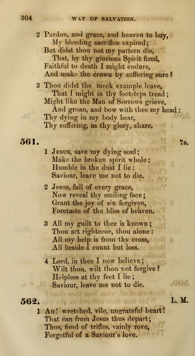 Songs for the Sanctuary; or, Psalms and Hymns for Christian Worship (Words only) page 304