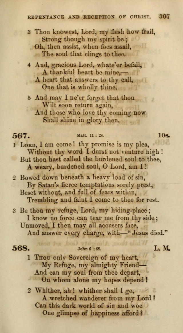 Songs for the Sanctuary; or, Psalms and Hymns for Christian Worship (Words only) page 307