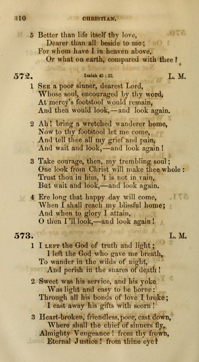 Songs for the Sanctuary; or, Psalms and Hymns for Christian Worship (Words only) page 310