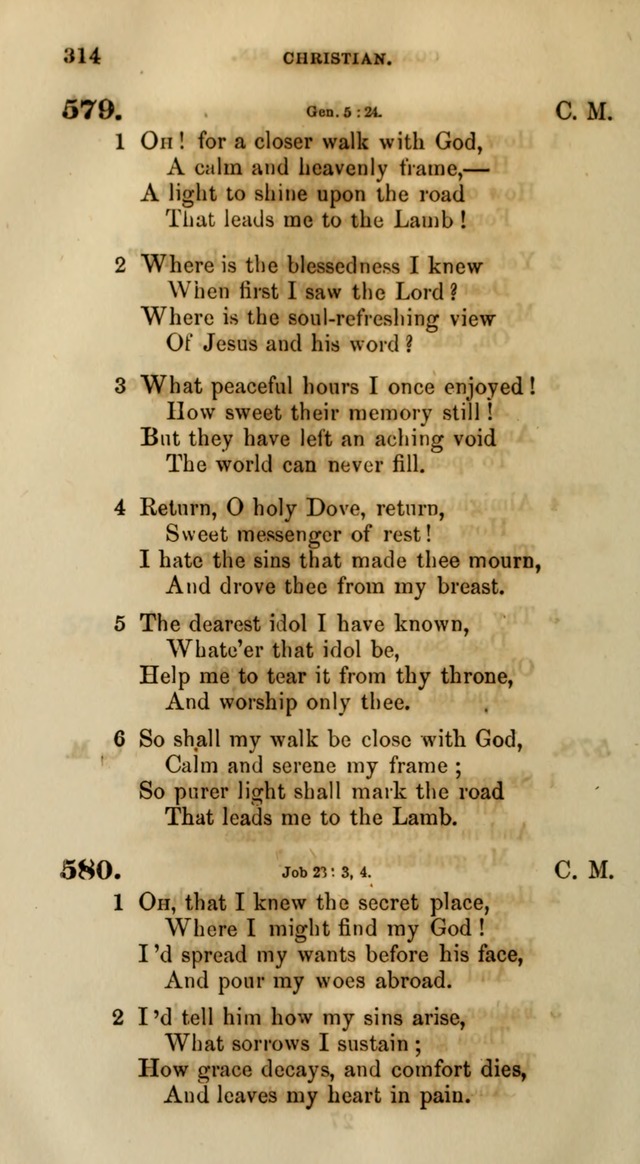 Songs for the Sanctuary; or, Psalms and Hymns for Christian Worship (Words only) page 314