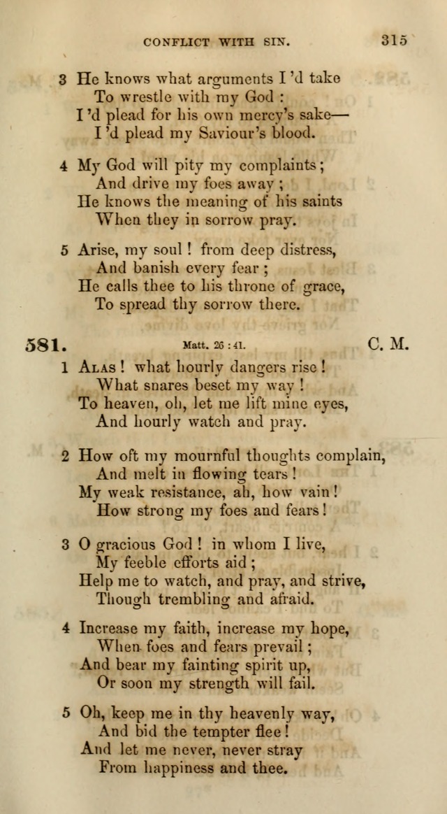 Songs for the Sanctuary; or, Psalms and Hymns for Christian Worship (Words only) page 315