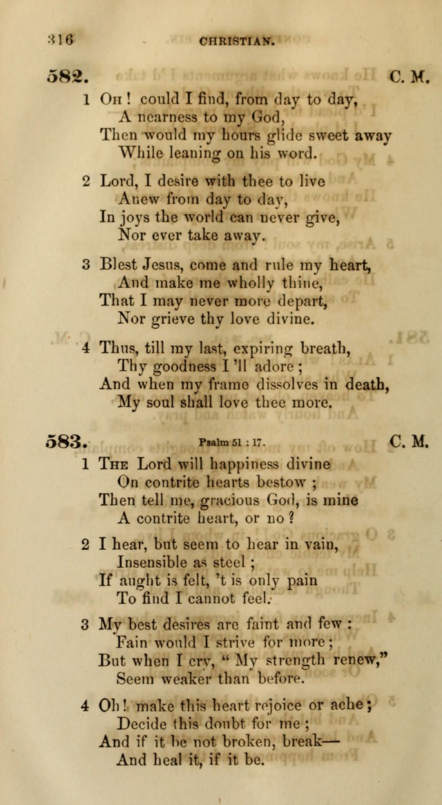 Songs for the Sanctuary; or, Psalms and Hymns for Christian Worship (Words only) page 316