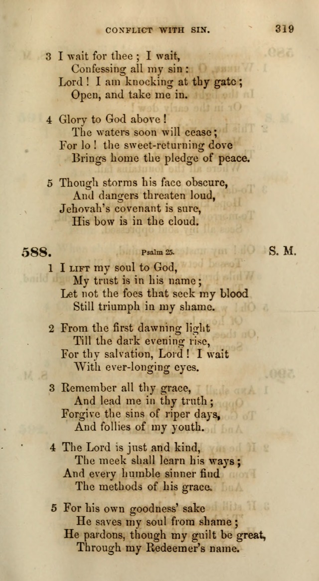 Songs for the Sanctuary; or, Psalms and Hymns for Christian Worship (Words only) page 319