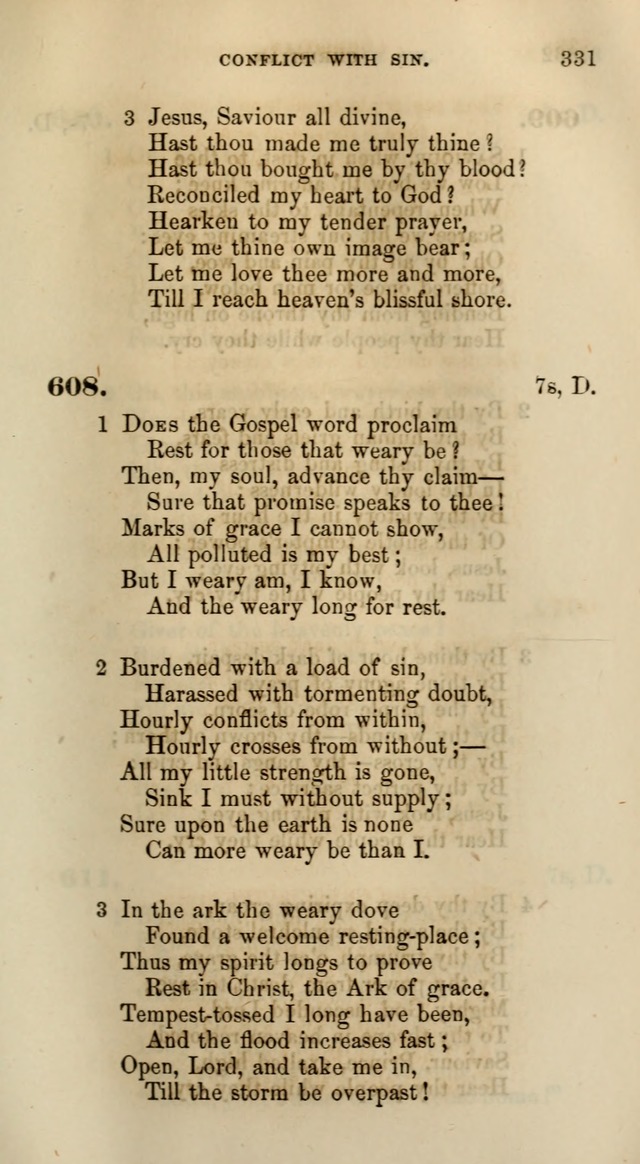 Songs for the Sanctuary; or, Psalms and Hymns for Christian Worship (Words only) page 331