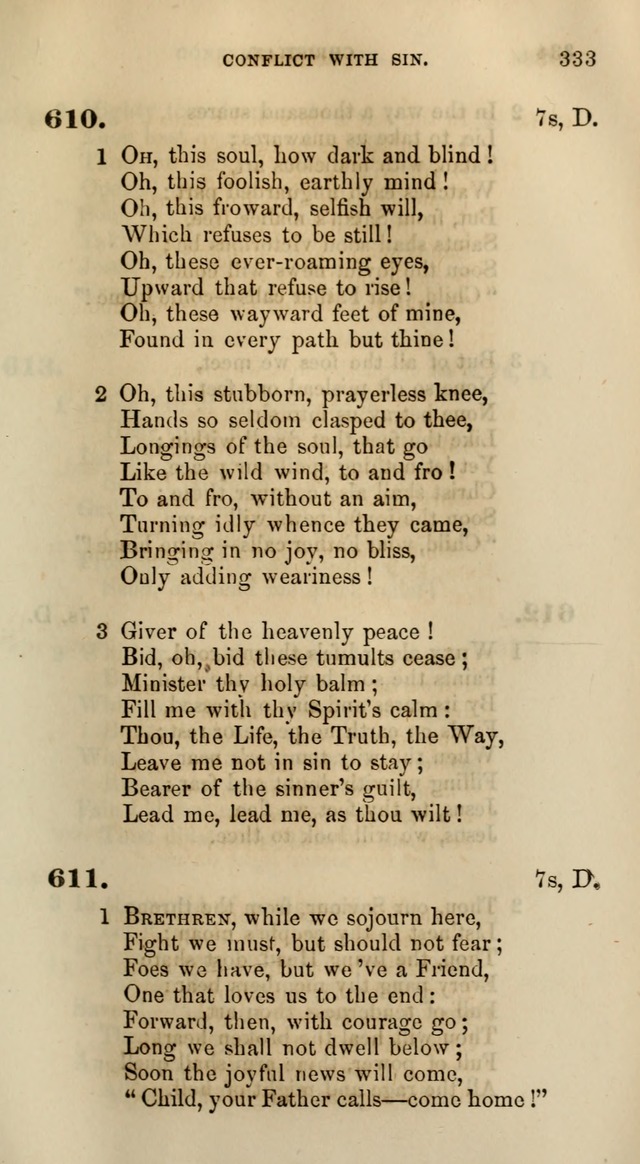 Songs for the Sanctuary; or, Psalms and Hymns for Christian Worship (Words only) page 333