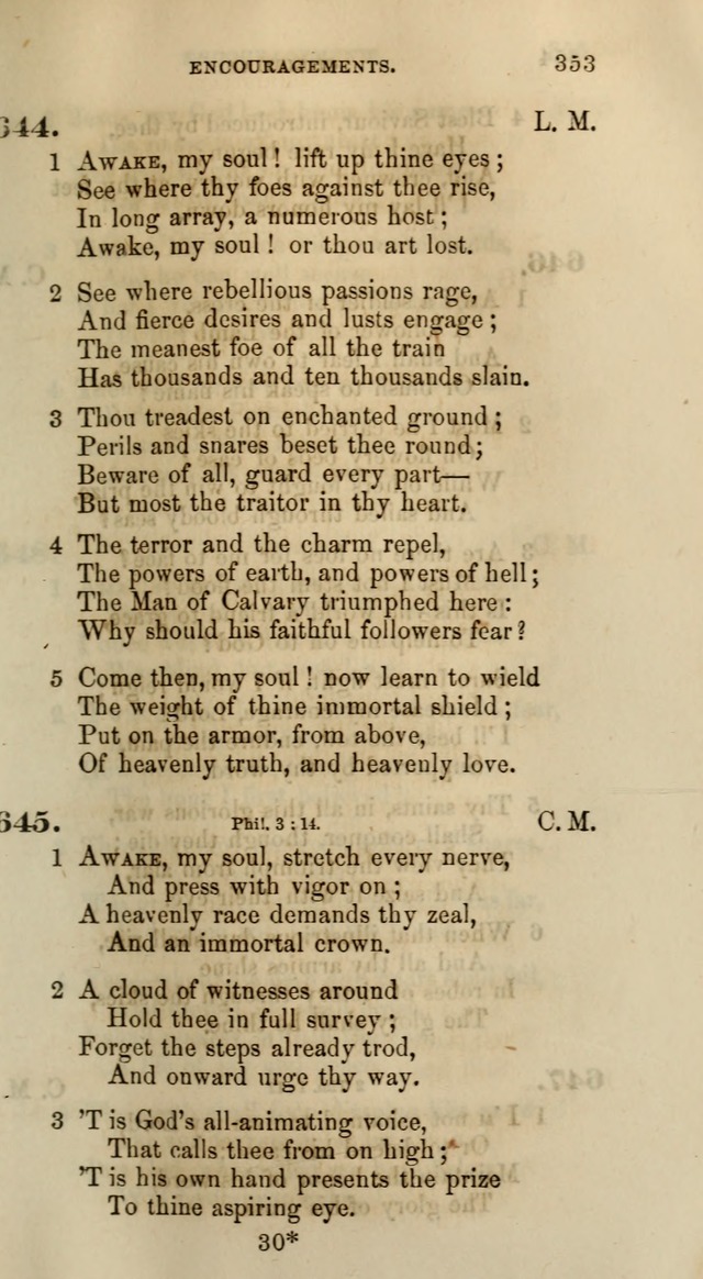 Songs for the Sanctuary; or, Psalms and Hymns for Christian Worship (Words only) page 353