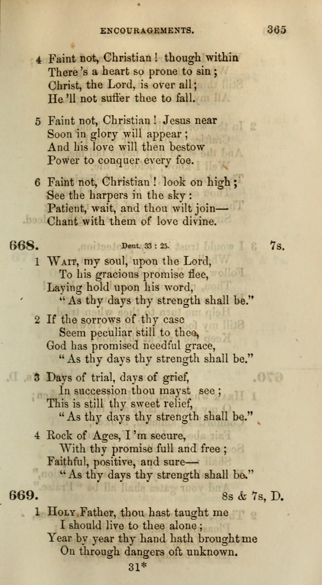 Songs for the Sanctuary; or, Psalms and Hymns for Christian Worship (Words only) page 365