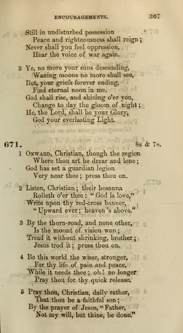 Songs for the Sanctuary; or, Psalms and Hymns for Christian Worship (Words only) page 367