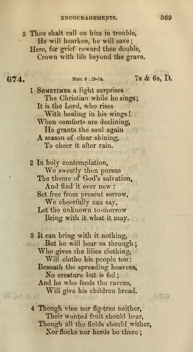 Songs for the Sanctuary; or, Psalms and Hymns for Christian Worship (Words only) page 369