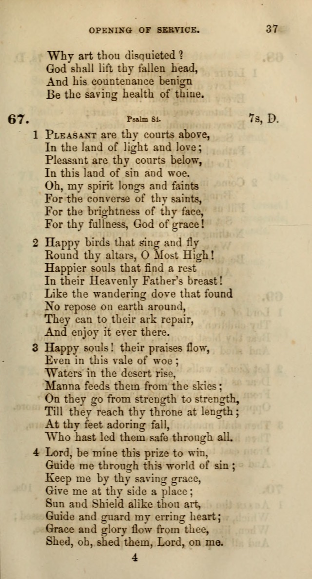 Songs for the Sanctuary; or, Psalms and Hymns for Christian Worship (Words only) page 37