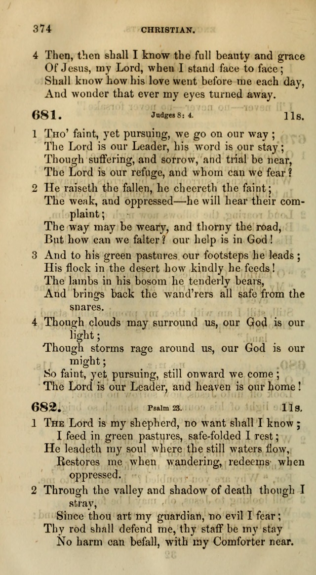 Songs for the Sanctuary; or, Psalms and Hymns for Christian Worship (Words only) page 374