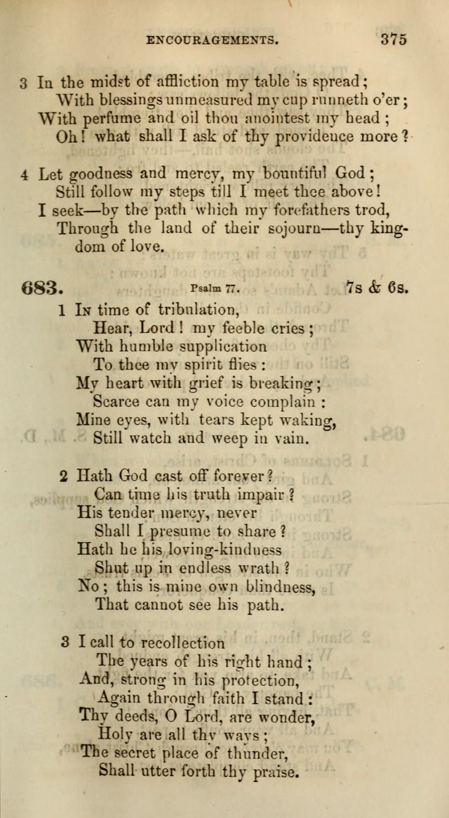 Songs for the Sanctuary; or, Psalms and Hymns for Christian Worship (Words only) page 375