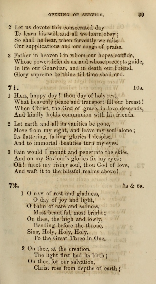 Songs for the Sanctuary; or, Psalms and Hymns for Christian Worship (Words only) page 39