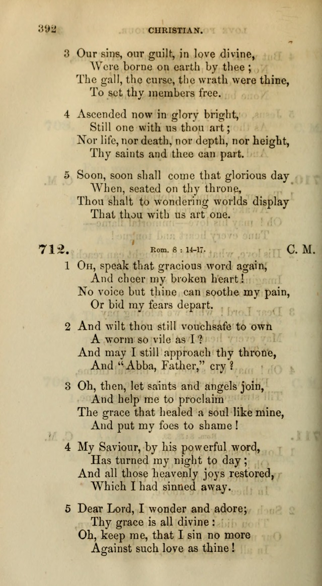 Songs for the Sanctuary; or, Psalms and Hymns for Christian Worship (Words only) page 392