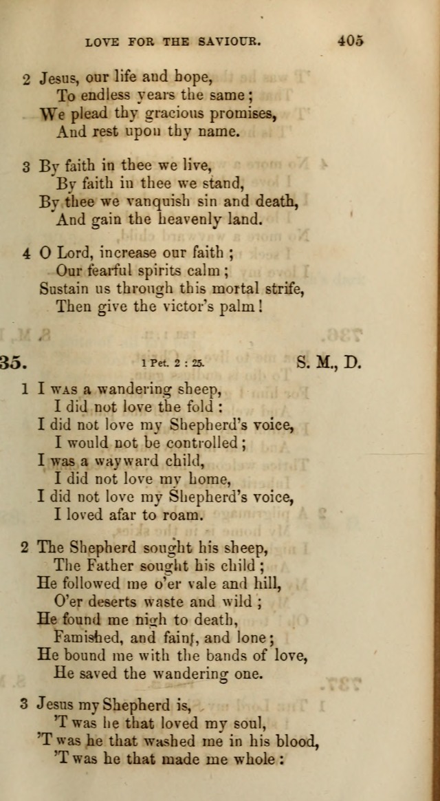 Songs for the Sanctuary; or, Psalms and Hymns for Christian Worship (Words only) page 405