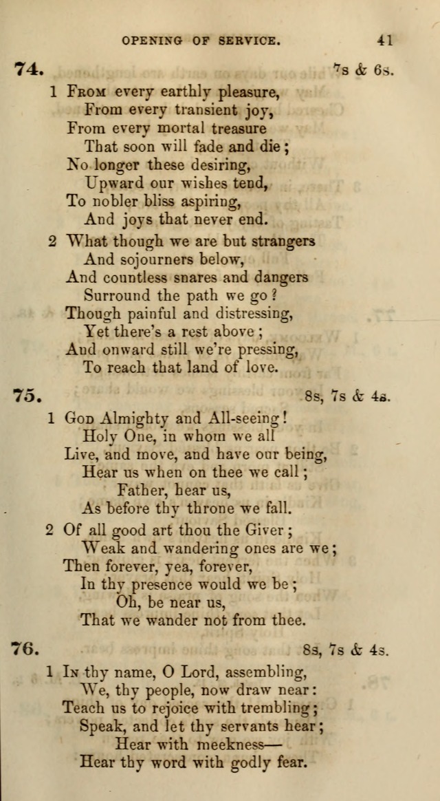 Songs for the Sanctuary; or, Psalms and Hymns for Christian Worship (Words only) page 41