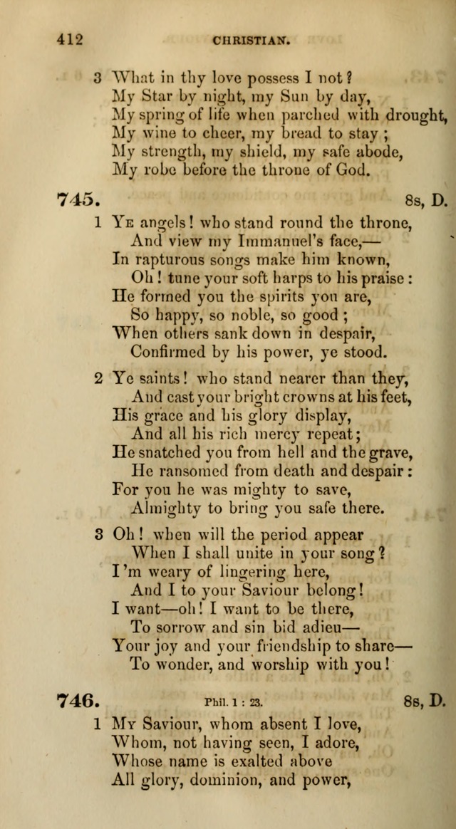 Songs for the Sanctuary; or, Psalms and Hymns for Christian Worship (Words only) page 412