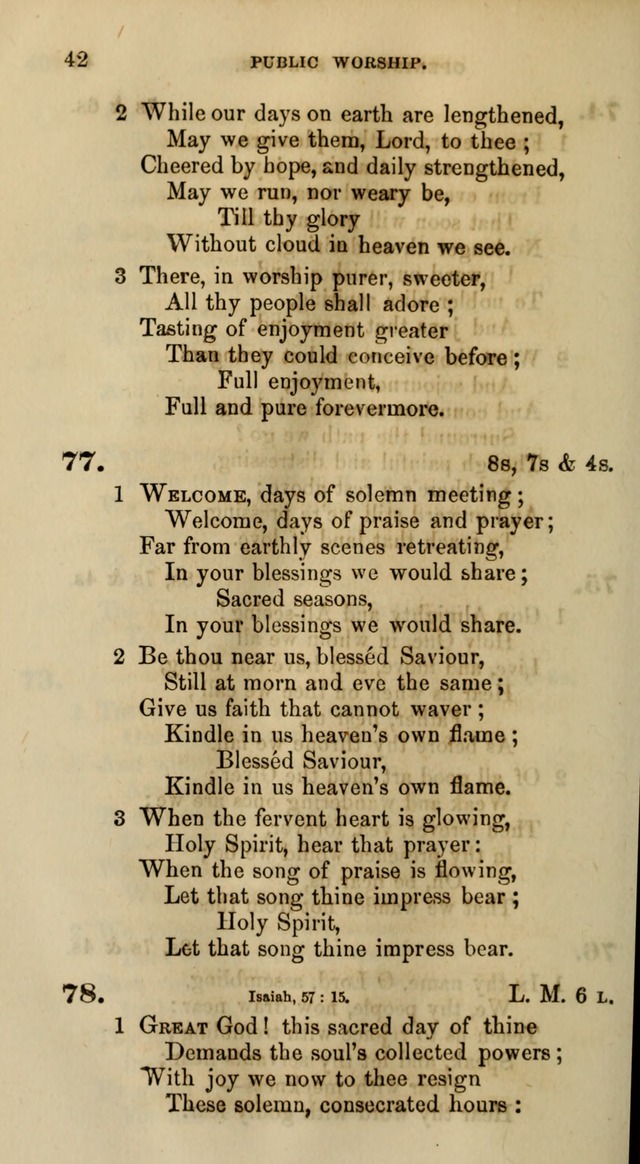 Songs for the Sanctuary; or, Psalms and Hymns for Christian Worship (Words only) page 42