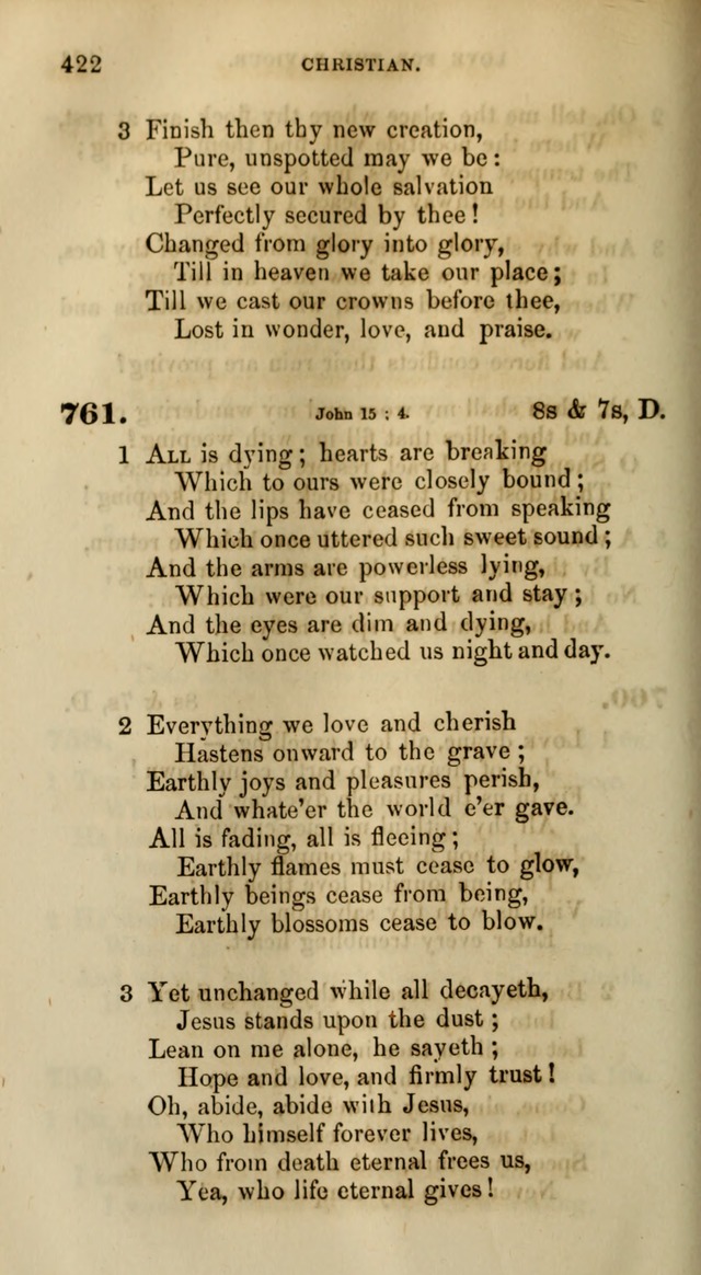 Songs for the Sanctuary; or, Psalms and Hymns for Christian Worship (Words only) page 422