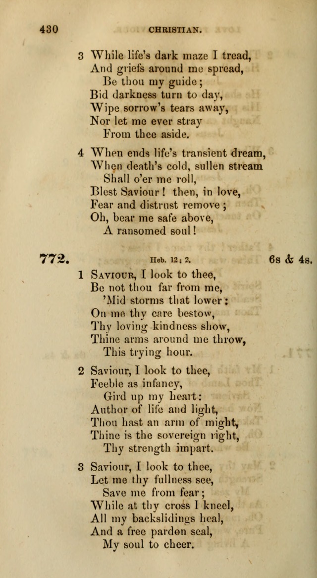 Songs for the Sanctuary; or, Psalms and Hymns for Christian Worship (Words only) page 430